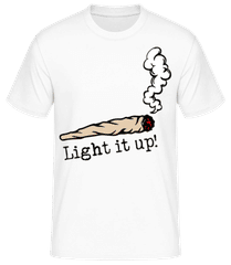 Cannabis Light It Up · Men's Basic T-Shirt