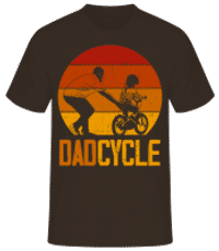 Dadcycle - Pánske basic tričko - Hnedá - Predné