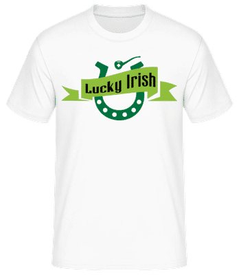Lucky Irish Sign - Pánské basic tričko - Bílá - Napřed