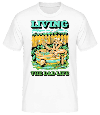 Dad Life - Männer Basic T-Shirt - Weiß - Vorne