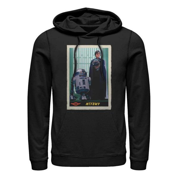 Aperçu: Star Wars - The Mandalorian - Luke Skywalker Training Begins Card - Unisex Sweat à capuche - Noir - Devant