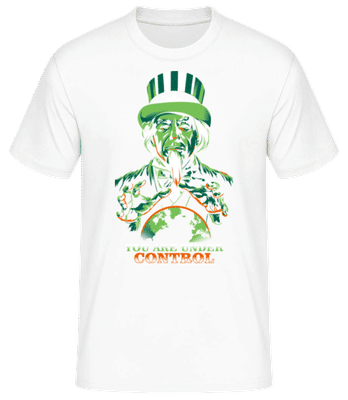 Under Control - Männer Basic T-Shirt - Weiß - Vorne