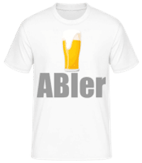ABIer - Männer Basic T-Shirt - Weiß - Vorne