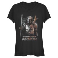 Star Wars - The Mandalorian - Mandalorian MandoMon Epi7 - Mujeres Camiseta - Negro - delante