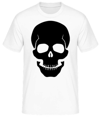 Skull Black - T-shirt standard Homme - Blanc - Devant