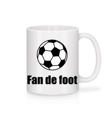 Fan De Foot - Mug en céramique blanc - Blanc - Devant