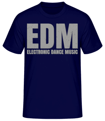 EDM Electronic Dance Music - T-shirt standard Homme - Bleu marine - Devant