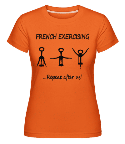 French Exercising -  T-shirt Shirtinator femme - Orange - Devant