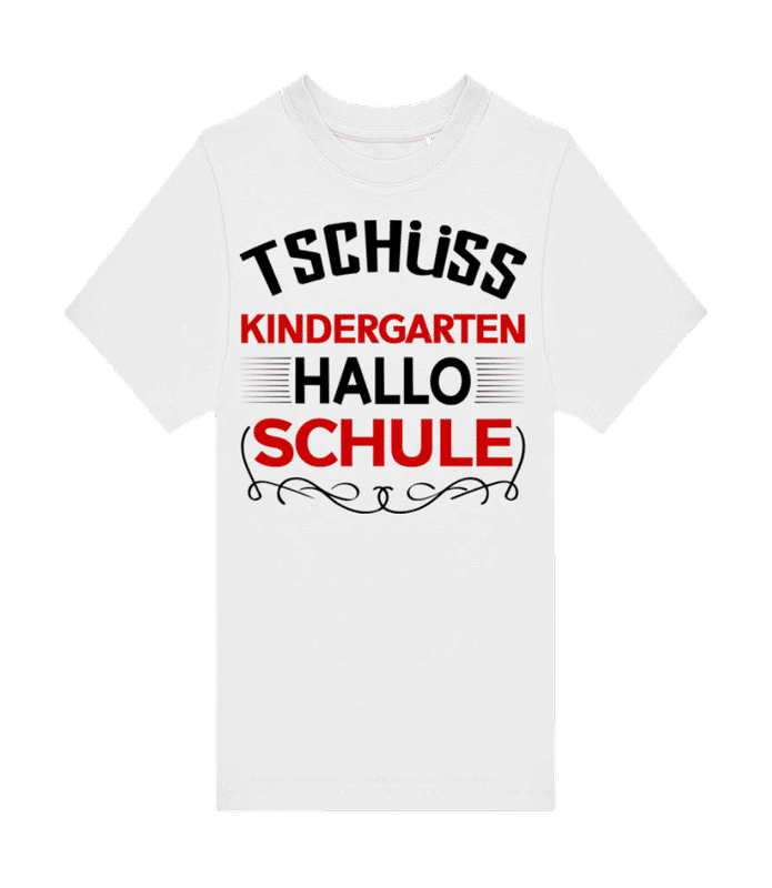 Vorschau: Hallo Schule - Kinder T-Shirt B&C - Weiß - Vorne