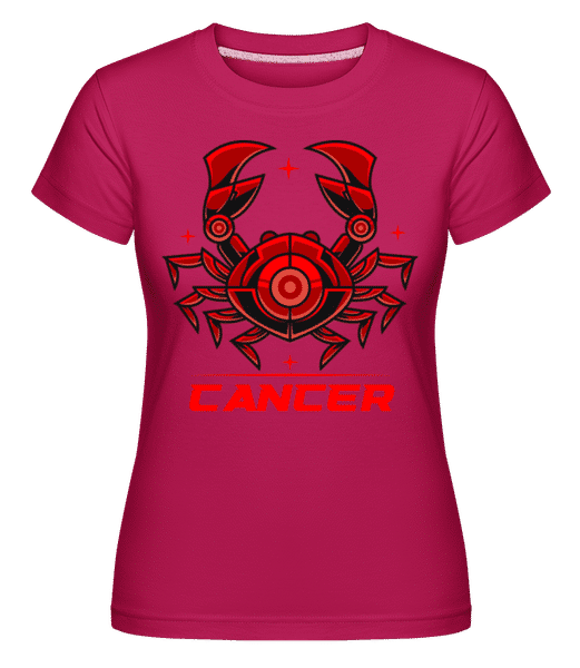 Preview: Mecha Robotic Zodiac Sign Cancer - Shirtinator Women's T-Shirt - Magenta - Front