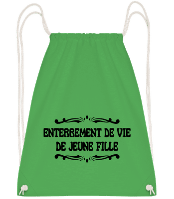 Enterrement De Vie De Jeune Fill - Sac à dos Drawstring - Vert irlandais - Vorn