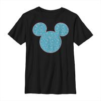Disney Classics - Ratón Miguelito Miguelín - Mickey Americana Paisley - Niños Camiseta - Negro - delante