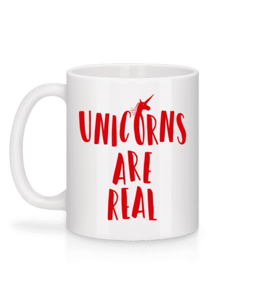 Aperçu: Unicorns Are Real - Mug en céramique blanc - Blanc - Derrière