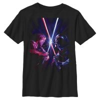 Star Wars - Obi-Wan Kenobi - Obi-Wan Kenobi & Darth Vader Kenobi Vader - Niños Camiseta - Negro - delante