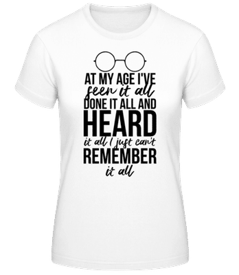 At My Age - Frauen Basic T-Shirt - Weiß - Vorne