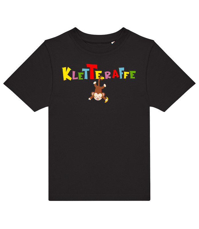 Vorschau: Kletteraffe - Kinder T-Shirt B&C - Schwarz - Vorne