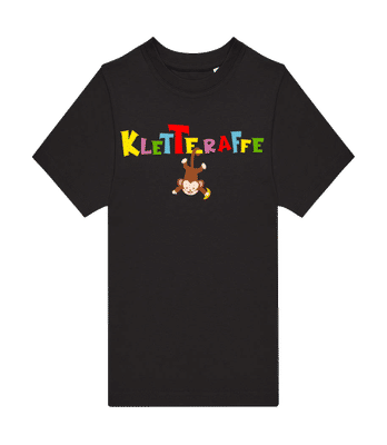 Kletteraffe - Kinder T-Shirt B&C - Schwarz - Vorne