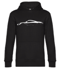 'McLaren 720S' Silhouette - Men’s Standard Hoodie - Black - Front