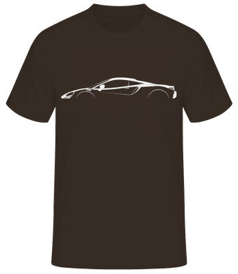 'McLaren Artura' Silhouette - Pánské basic tričko - Hnědá - Napřed