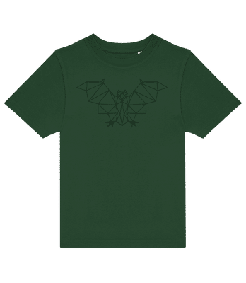 Polygon Chauve-Souris - T-shirt enfants B&C - Vert bouteille - Devant