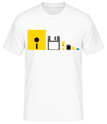 Évolution De La Technologie - T-shirt standard Homme - Blanc - Devant
