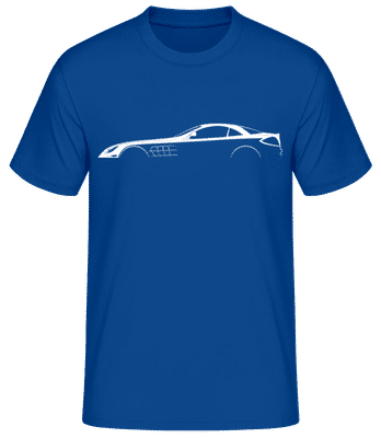 'Mercedes SLR McLaren C199' Silhouette - T-shirt standard Homme - Bleu royal - Devant