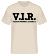 Very Important Rentner - Männer Basic T-Shirt - Creme - Vorne