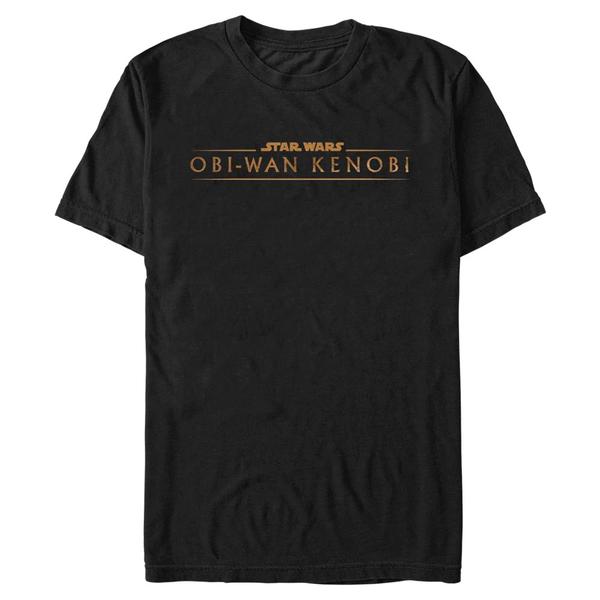 Aperçu: Star Wars - Obi-Wan Kenobi - Logo Gold - Homme T-shirt - Noir - Devant