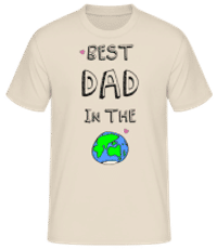 Worlds Best Dad - Pánske basic tričko - Krémová - Predné