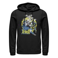 Marvel - Skupina Vintage Xmen - Unisex Mikiny s kapucí - Černá - Napřed