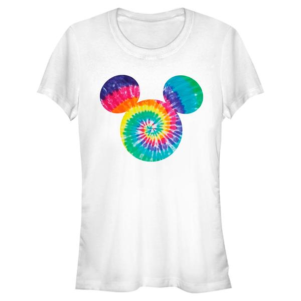 Aperçu: Disney - Mickey Mouse - Mickey Tie Dye Fill - Femme T-shirt - Blanc - Devant