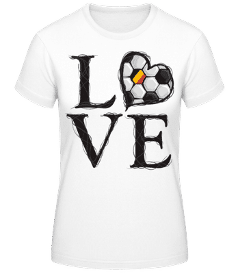 Football Love Belgium - Women's B&C T-Shirt - White - Front