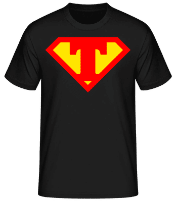 Super Táta Symbol - Pánské basic tričko - Černá - Napřed