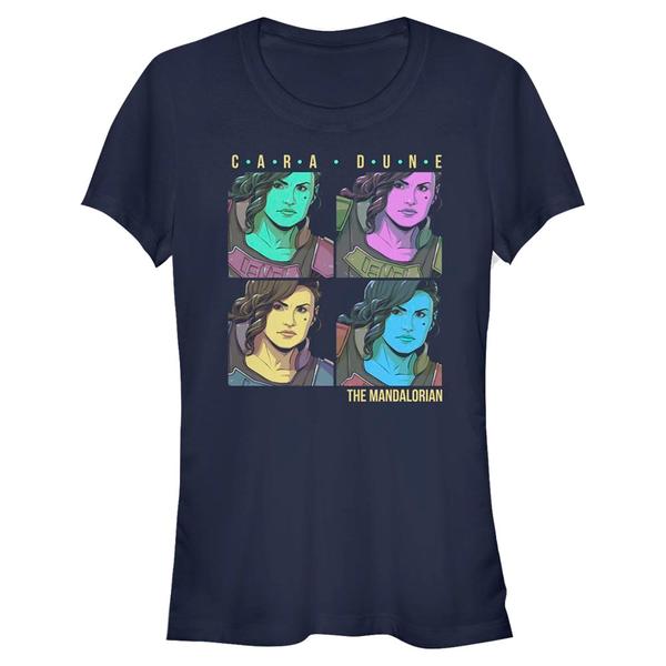 Aperçu: Star Wars - The Mandalorian - Skupina Cara Dune Box - Femme T-shirt - Bleu marine - Devant