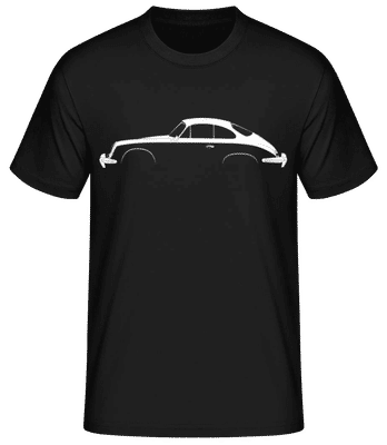 'Porsche 356 SC Coupe' Silhouette - Men's Basic T-Shirt - Black - Front