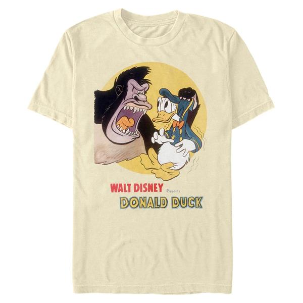Aperçu: Disney - Mickey Mouse - Donald Duck and the Gorilla - Homme T-shirt - Crème - Devant