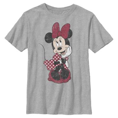 Disney - Mickey Mouse - Mickey Mouse Polka Dot Minnie - Kids T-Shirt - Heather grey - Front