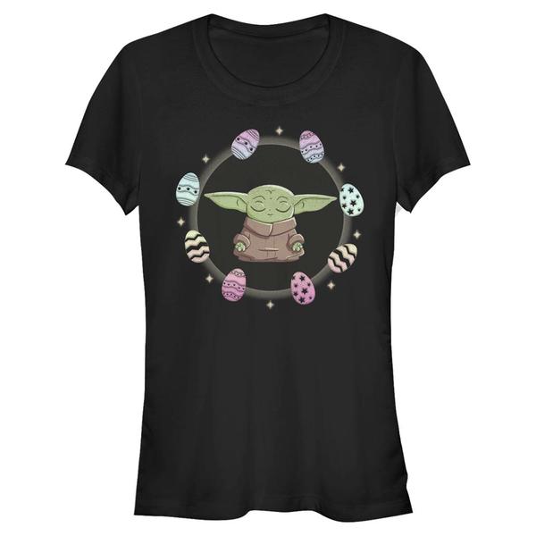 Aperçu: Star Wars - The Mandalorian - The Child Egging Around - Easter - Femme T-shirt - Noir - Devant