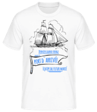 Le Port D`Arrivée - T-shirt standard Homme - Blanc - Devant