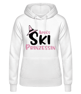 Après Ski Prinzessin - Frauen Hoodie - Weiß - Vorne