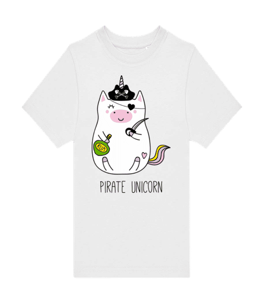 Aperçu: Pirate Unicorn - T-shirt homme B&C - Blanc - Devant