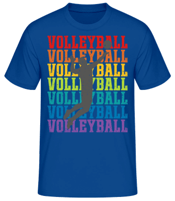 Volleyball Retro Man - Men's Basic T-Shirt - Royal blue - Front
