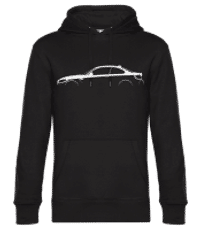 'BMW M2 Competition F87' Silhouette - Unisex Premium Hoodie - Schwarz - Vorne