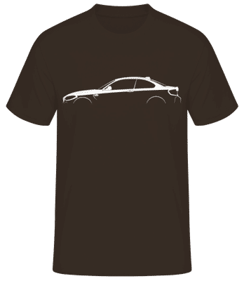 'BMW M2 Competition F87' Silhouette - Männer Basic T-Shirt - Braun - Vorne