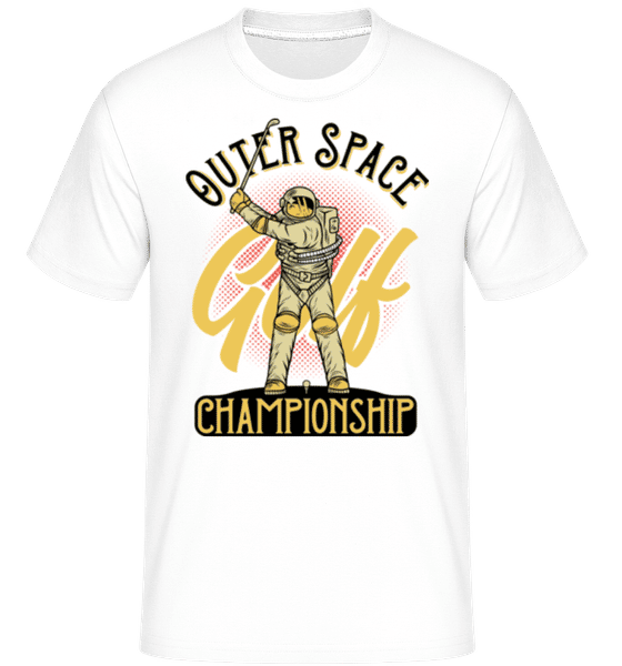 Aperçu: Space Golf Championship -  T-Shirt Shirtinator homme - Blanc - Devant