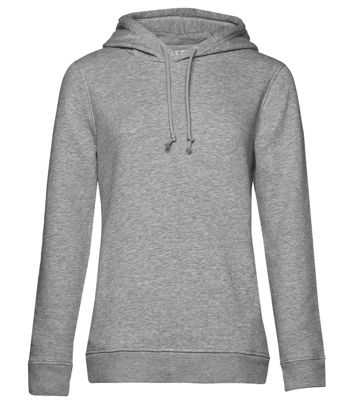 Sweat à capuche bio femme avec poches latérales B&C – Vue de face
