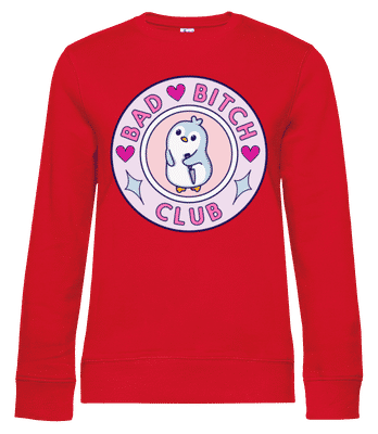 Bad Btch Club - Sudadera estándar para mujer - Rojo - delante
