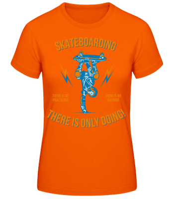 Skateboarding - Frauen T-Shirt B&C - Orange - Vorne