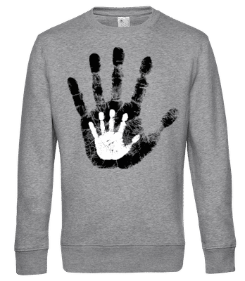 Main Parents Enfant - Sweat-shirt standard pour homme - Gris chiné - Devant