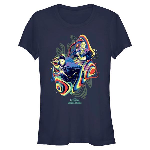 Aperçu: Marvel - Doctor Strange - Docteur Strange & Wong Strange Groove - Femme T-shirt - Bleu marine - Devant
